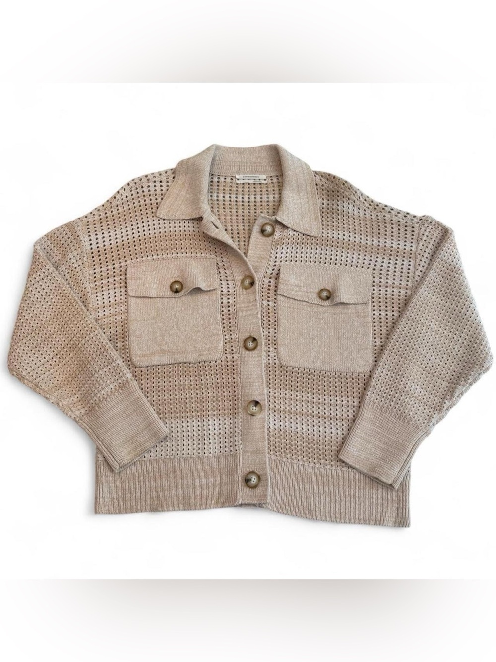 Anthropologie heavy cream cardigan